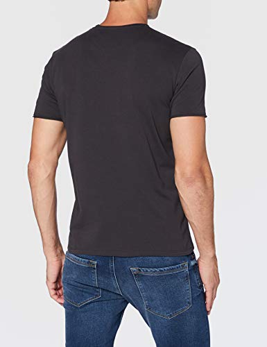 Sisley T-Shirt Camiseta, Phantom 19e, S para Hombre