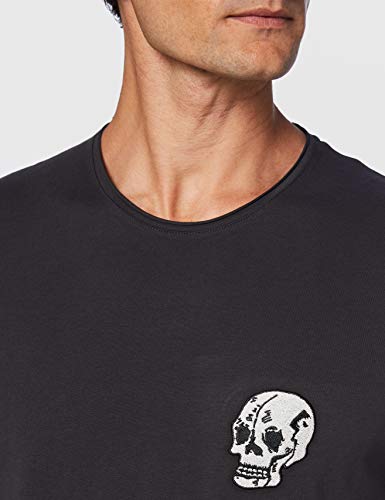 Sisley T-Shirt Camiseta, Phantom 19e, S para Hombre