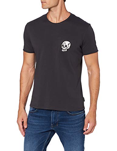 Sisley T-Shirt Camiseta, Phantom 19e, S para Hombre