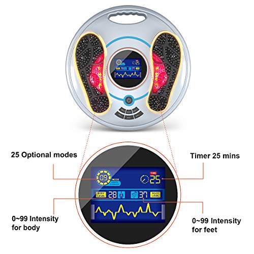 Sistema de circulación & Estimulador muscular nervioso - Mejora la circulación de los pies y la neuropatía, alivia los dolores de las piernas, los masajes y el cuerpo de Relaxes.
