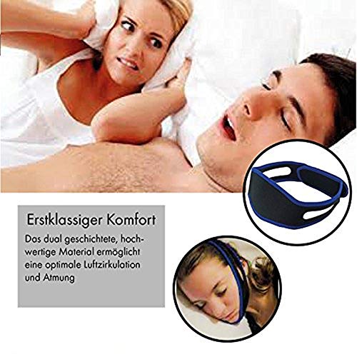 Sistema de solución contra el ronquido, profesional eficaz para dejar de roncar Dispositivos de ayuda para dormir Contiene correa para la barbilla + Dilatadores nasales + Banda contra