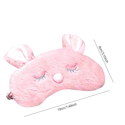 Sizwea Cute Animal Plush Crown Gafas de Sol Estuche de Viaje Blind Girl Gift, Rosa