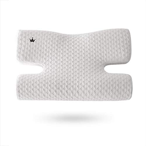 SJTCP Almohada De Belleza, Almohada De Contorno En Forma De H, Almohada Facial Antiarrugas, Diseño De Muesca De Dos Lados para Protección Ocular Y Antideslizante para Dormir Lateral
