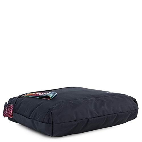 SKECHERS Bandolera pequeña Bolso Mensajero de Nailon Tacto Tela Regalo Original Unisex Mariconera Casual Funcional Cómoda Práctica Resistente S897, Negro, Talla única