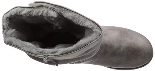 SKECHERS Keepsakes 2.0-Upland-Mid - Bota alta ancha con detalle de botones, diseño de media caña, Gris (Carbón), 38 EU