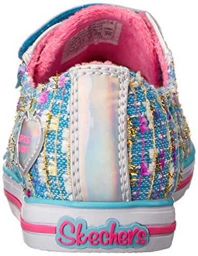 Skechers Little Kid (4-8 A?os) Twinkle Toes: Chit Chat-Prolifics Light Blue Zapatillas ligeras - 2 M US Little Kid