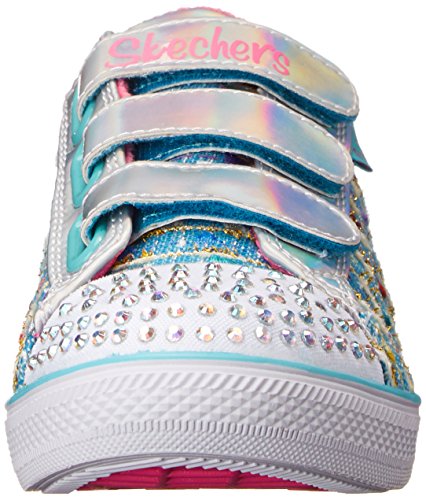 Skechers Little Kid (4-8 A?os) Twinkle Toes: Chit Chat-Prolifics Light Blue Zapatillas ligeras - 2 M US Little Kid