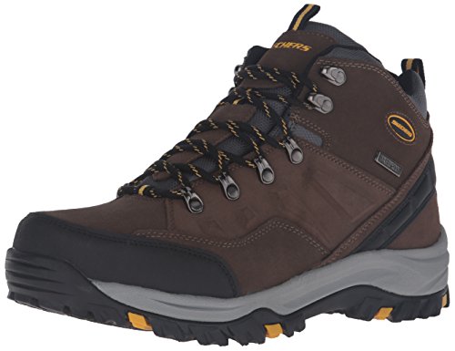 Skechers Men's Relment-Pelmo High Rise Hiking Boots, Brown (Khaki Khk), 9 UK 43 EU