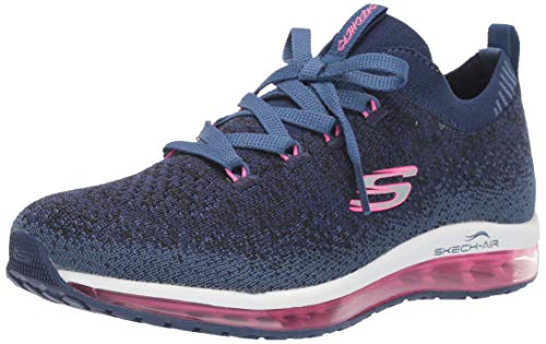 Skechers Skech-air - Zapatillas para mujer, color gris claro, zapatillas para correr, color Azul, talla 38 EU