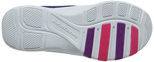 Skechers Trainer Lite-Bright Racer, Entrenadores para Niñas, Azul (Navy/Multi), 30 EU