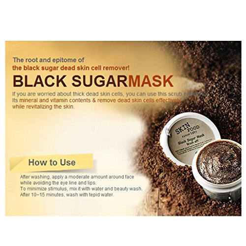 [Skin Food] Black Sugar Mask Wash Off 3.53Oz/100g by Skin Food