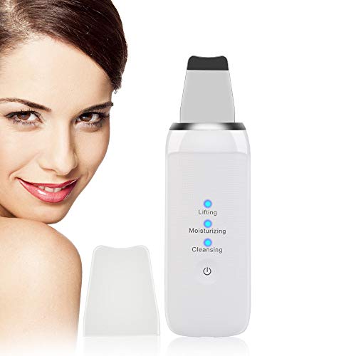 Skin Scrubber, Etmury Peeling Ultrasónico Facial con 3 Modos, LCD Pantalla, USB Recargable, Equipo de Belleza Facial Multifuncional para Tratamiento de Exfoliación Hidratante y Lifting Facial