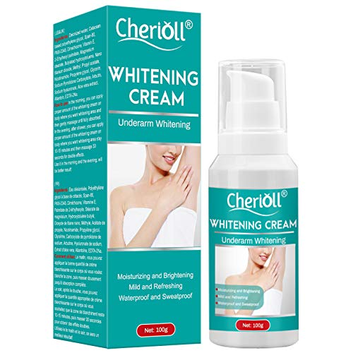 Skin Whitening Cream, Crema Blanqueadora, Skin Whitening Cream, Crema Blanqueadora Cuerpo y Aclarar las Manchas de la piel, Corporal para Piel Oscura, Cuello, 100g