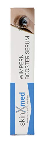 SkinXmed Sérum para pestañas y cejas | volumen, densidad | más largas, fuertes, resistentes | potenciador de crecimiento | sin parabenos | miristoil pentapéptido 17, pantenol, curcuma | 6ml