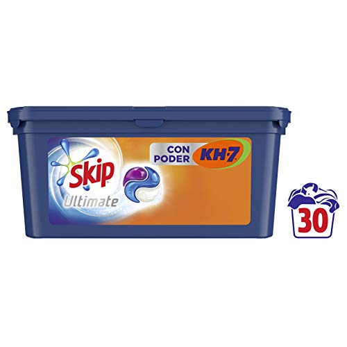 Skip Ultimate Detergente Capsulas 3en1 CON PODER KH7 30lav - Pack de 3