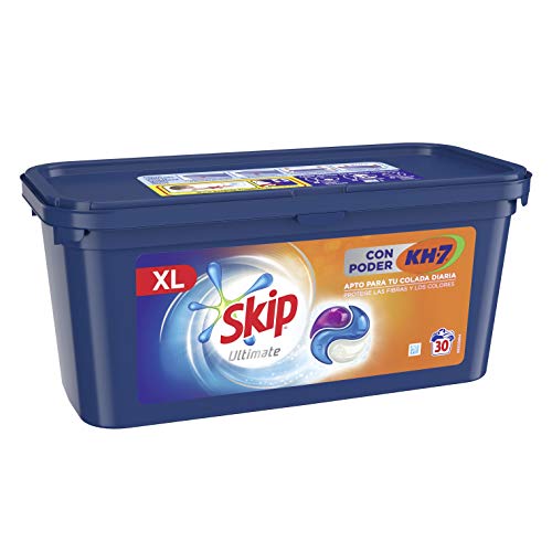 Skip Ultimate Detergente Capsulas 3en1 CON PODER KH7 30lav - Pack de 3