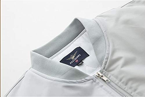 SKJJKT - Chaqueta de cuello vertical para hombre Gris gris claro XXXL