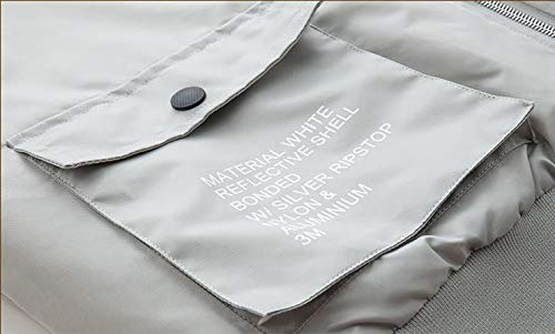 SKJJKT - Chaqueta de cuello vertical para hombre Gris gris claro XXXL