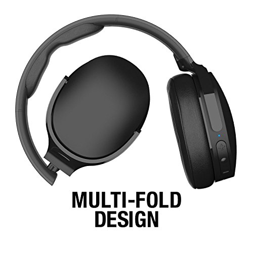 Skullcandy Hesh 3 Over-Ear Bluetooth, Auriculares Inalámbricos, con Micrófono y Batería de Carga Rápida con 22h de Duración, Almohadillas de Espuma Viscoelástica para Más Confort, Negro