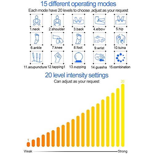 Skysep Conveniente Profesional TENS 4 Canales Pantalla Digital Estimulador Muscular Masajeador Corporal Meridiano Máquina de Fisioterapia Electroestimulador Muscular de Relajación Cómodo