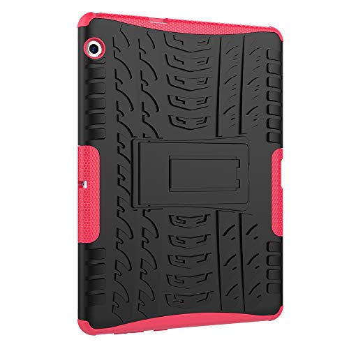 Skytar Funda para Huawei MediaPad T3 10,Hybrid Dura Layer Protección de Policarbonato Duro + TPU Silicona Protección Cover Carcasa para Huawei MediaPad T3 10 de 9,6 Pulgadas Tablet Funda,Hot Rosa