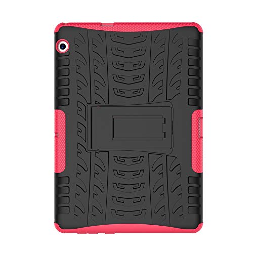 Skytar Funda para Huawei MediaPad T3 10,Hybrid Dura Layer Protección de Policarbonato Duro + TPU Silicona Protección Cover Carcasa para Huawei MediaPad T3 10 de 9,6 Pulgadas Tablet Funda,Hot Rosa