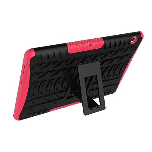Skytar Funda para Huawei MediaPad T3 10,Hybrid Dura Layer Protección de Policarbonato Duro + TPU Silicona Protección Cover Carcasa para Huawei MediaPad T3 10 de 9,6 Pulgadas Tablet Funda,Hot Rosa