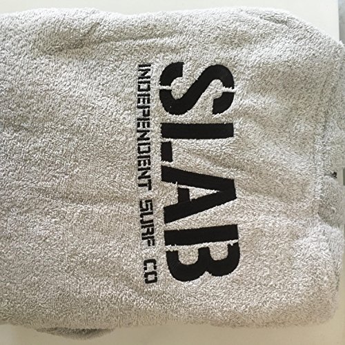 Slab-Poncho Toalla Clear Grey and Black Talla M/L