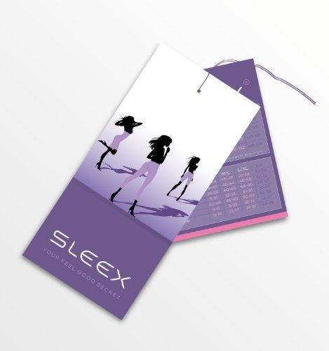 SLEEX Combinación Moldeadora con Tirantes Ajustables y Convertibles, Negro, Talla M/L