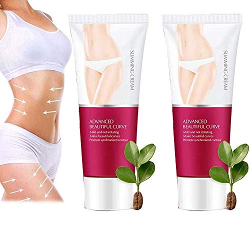 Slimming Cream Body Shaping Cream Body Slimming Gel Anti Cellulite Cream Slimming Cream-for Shaping Waist, Abdomen and Buttocks (2pcs)