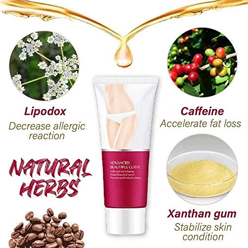 Slimming Cream Body Shaping Cream Body Slimming Gel Anti Cellulite Cream Slimming Cream-for Shaping Waist, Abdomen and Buttocks (2pcs)