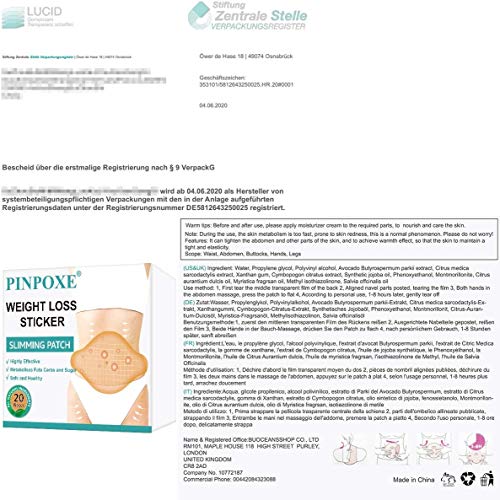 Slimming Patches, Parche Adelgazante, Etiqueta para Adelgazar, Ombligo Parche para Quemar Grasa, Abdominal Pérdida de Peso para la Belleza Corporal, Quemador de Grasa, Rápido y Seguro