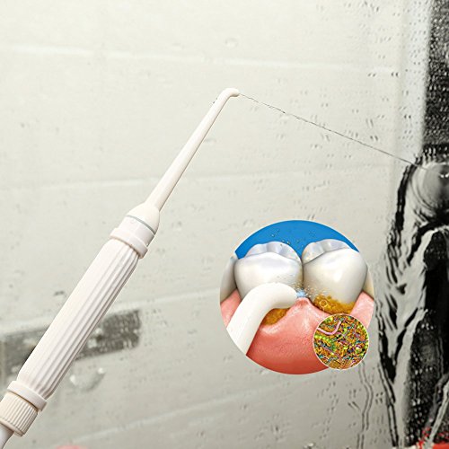 SMAGREHO Irrigador dental non electric cuidado dental Waterjet Dentalcare incluye 3 boquillas y 3 cepillos de dientes