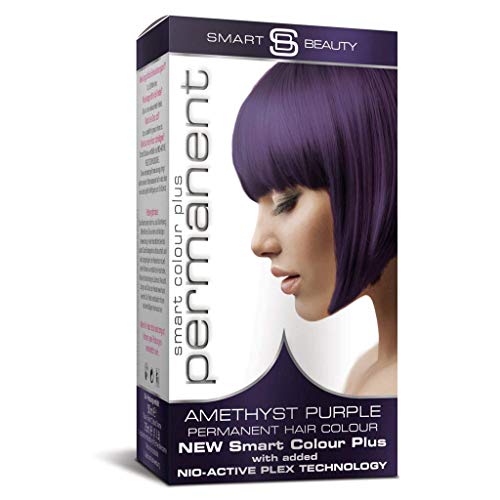 Smart Beauty Tinte de Pelo Permanente, Larga Duración Moda Color con Nutritivo Nio-Active Plex Tratamiento Capilar, 150ML - Ametista Violeta, 150 Milliliters