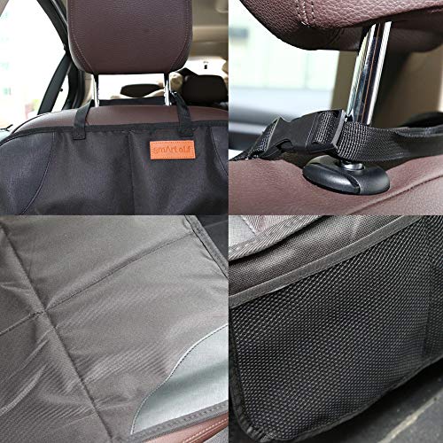 Smart eLf Protectores de Asiento para Coche Impermeable - 2 piezas Protector de Asiento de Coche para los Asientos de Coche de Bebé Protector Seguro para Asiento Infantil - Compatible Isofix