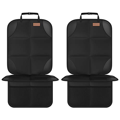 Smart eLf Protectores de Asiento para Coche Impermeable - 2 piezas Protector de Asiento de Coche para los Asientos de Coche de Bebé Protector Seguro para Asiento Infantil - Compatible Isofix