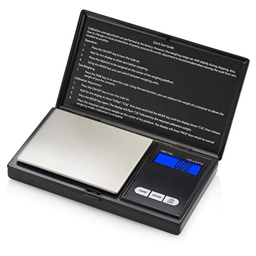 Smart Weigh Balanza de Bolsillo Digital Smart Weigh Sws100 de 100 X 0.01G