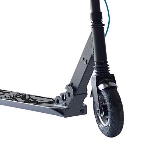 SmartGyro Xtreme XD Patín eléctrico para niños y jóvenes, ruedas 8", 3 velocidades, plegable, ligero, autonomía de 18 Km, batería de litio, freno eléctrico, Scooter, luces traseras, Negro