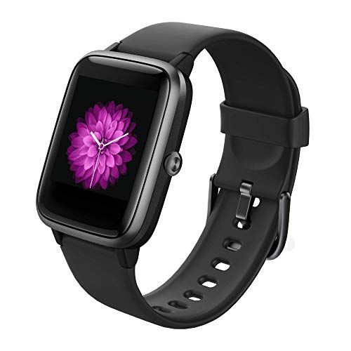 Smartwatch, Reloj Inteligente Impermeable IP68 con Monitor de Sueño Pulsómetro Podómetro Caloría GPS para Deporte, Smartwatch Reloj Inteligente Mujer Niños Despertador para Android iPhone