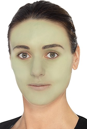 Smiffy'S 44410 Kit De Maquillaje Bruja Guapa Con Aqua, Tatuaje, Adhesivos De Joya Y Lápiz De Labios, Verde