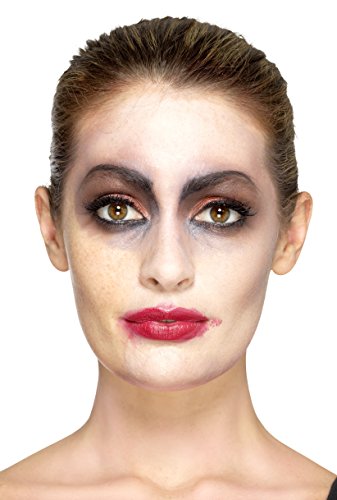 Smiffy's-46775 Prótesis de látex, Herida de Garra, con Adhesivo, Color Rojo, No es Applicable (46775)