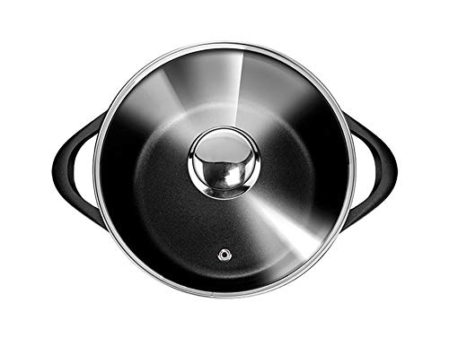 Smile MGK-12 Batería de Cocina, Aluminio Forjado, Negro