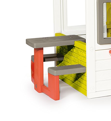 Smoby-310209 Casa Friends, color blanco, verde y gris, 149.9 x 84.8 x 39.9 (310209) , color/modelo surtido