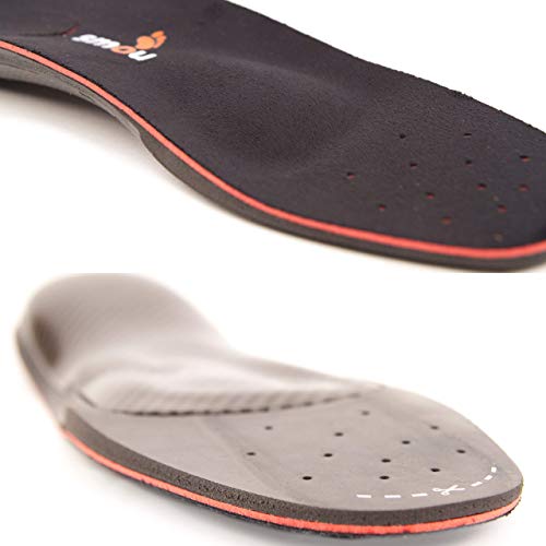 SMOU Plantillas ortopédicas profesionales para fascitis plantar, metatarsalgia y espolon calcaneo. Trata el dolor de pies, planos o cavos. Patentado por ortopedistas (41-42 EU)