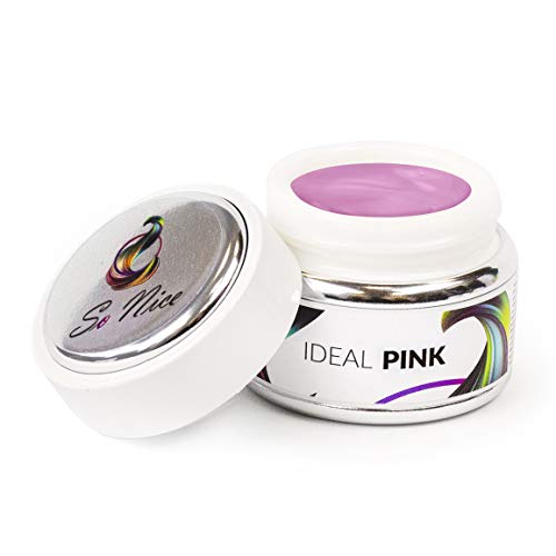 So Nice - Gel de relleno para uñas UV LED Ideal Pink, 30 g