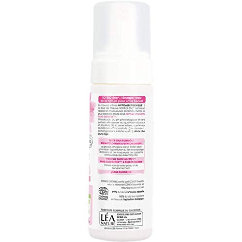SO'BIO ÉTIC Mousse Intime Hypoallergénique² à la Fleur de Mauve - 150 ml