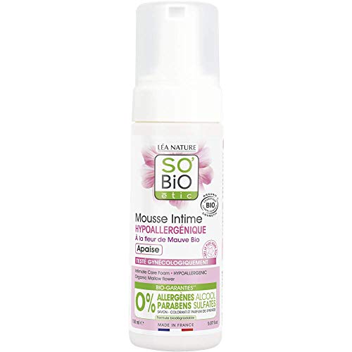 SO'BIO ÉTIC Mousse Intime Hypoallergénique² à la Fleur de Mauve - 150 ml