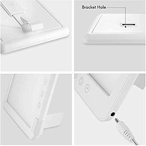 Sock Lámpara de Luz Diurna Natural para Fototerapia Compacta 10000 Lux, Lampara Luminoterapia sin UV, Lámpara de Terapia con Brillo Ajustables Fauay