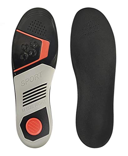 SOFIT Plantilla ortopédica Transpirable con Soportes de Arco, Cómodas deportivo Plantillas, Antibacteriana, Absorción de Golpes, Reductor de la Presión en el Pie Plantillas Fascitis Plantar (44-46 EU)