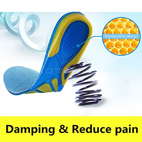 SOFIT Plantillas para Zapatos de Gel Amortiguadoras, Plantillas de Gel Masaje para Deportivas, Antibacterianas y Flexibles, de Silicona 39/42 EU